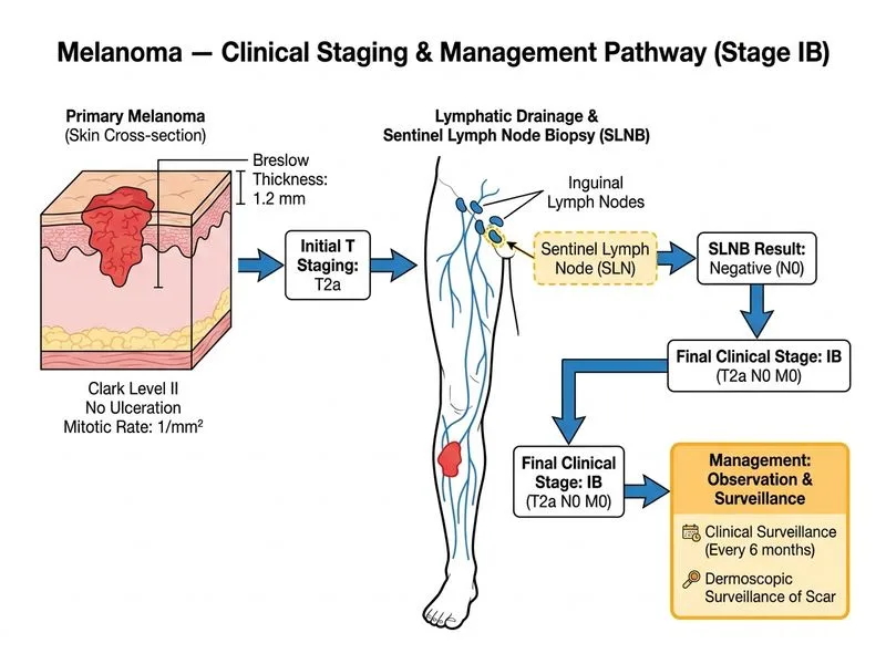 Melanoma — Clinical Staging diagram
