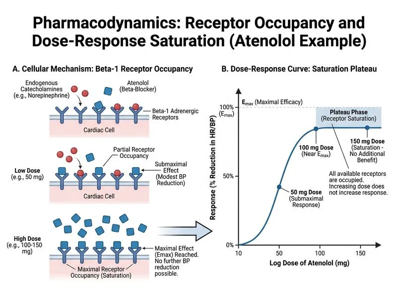 Pharmacodynamics and Receptor Theory diagram