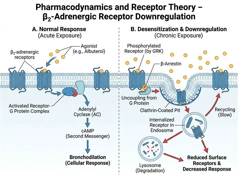 Pharmacodynamics and Receptor Theory diagram