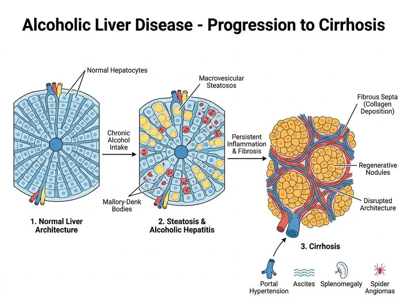 Alcoholic Liver Disease diagram