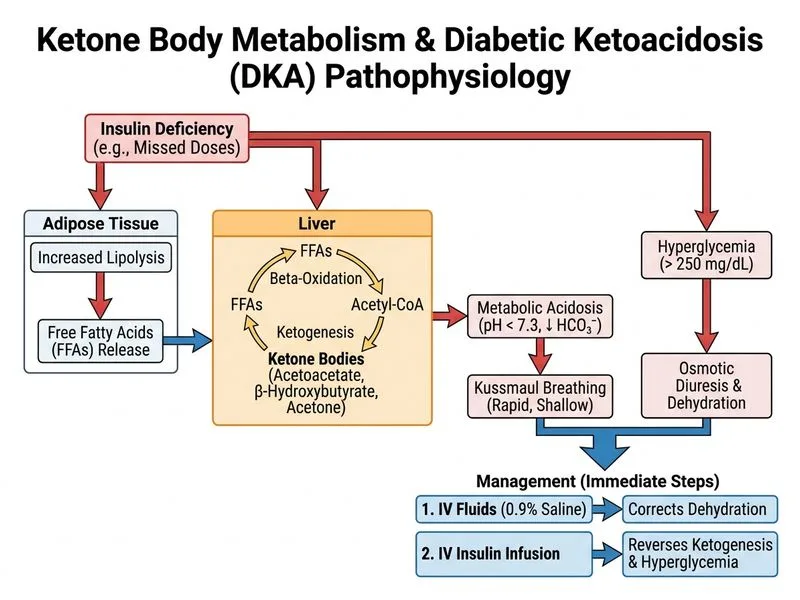 Ketone Body Metabolism diagram