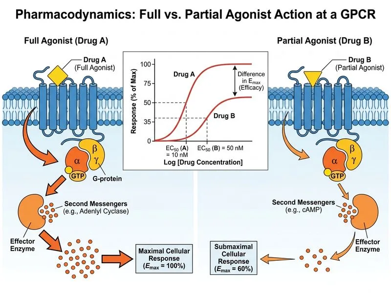 Pharmacodynamics and Receptor Theory diagram