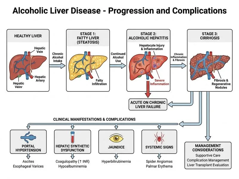 Alcoholic Liver Disease diagram