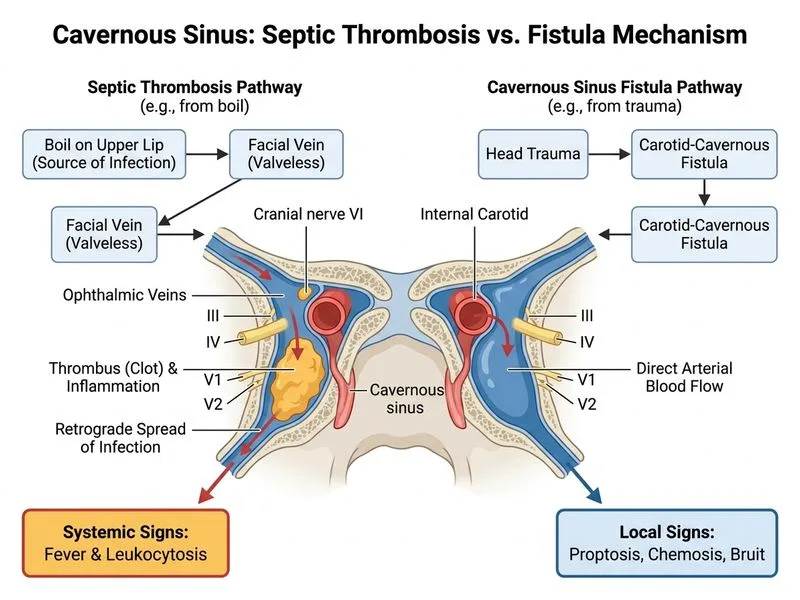Cavernous Sinus diagram