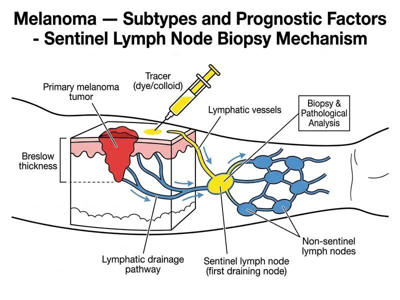 Melanoma — Subtypes and Prognostic Factors diagram