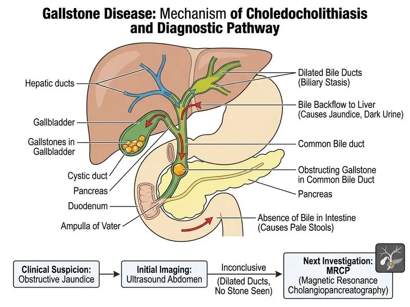 Gallstone Disease and Cholecystitis diagram
