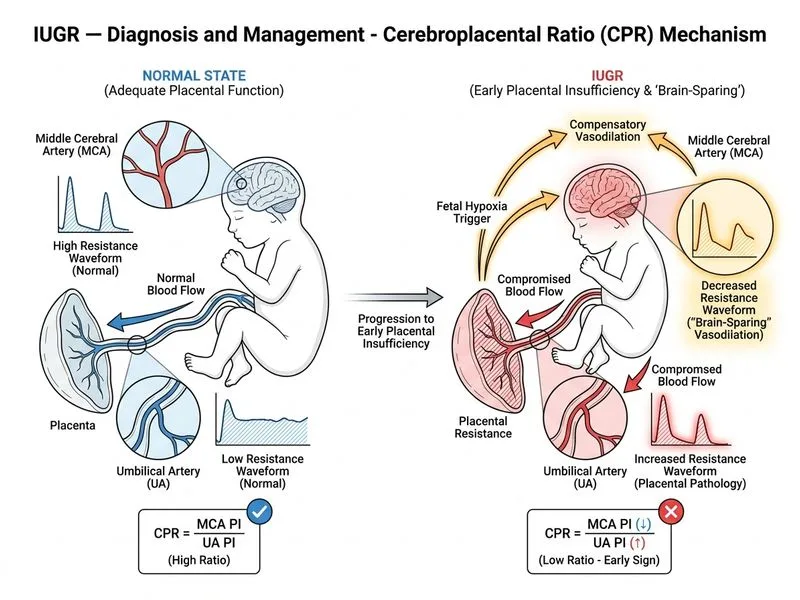 IUGR — Diagnosis and Management diagram