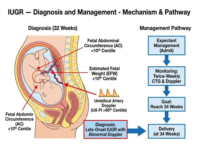 IUGR — Diagnosis and Management diagram