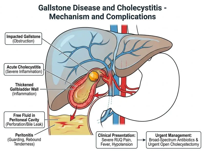 Gallstone Disease and Cholecystitis diagram
