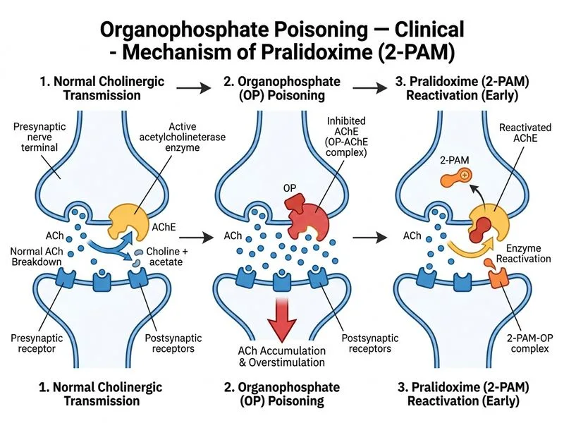 Organophosphate Poisoning — Clinical diagram