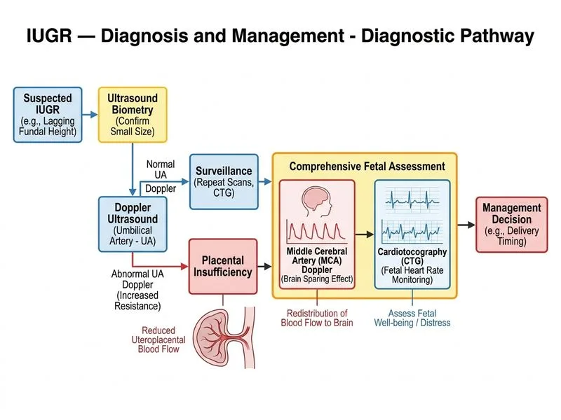 IUGR — Diagnosis and Management diagram