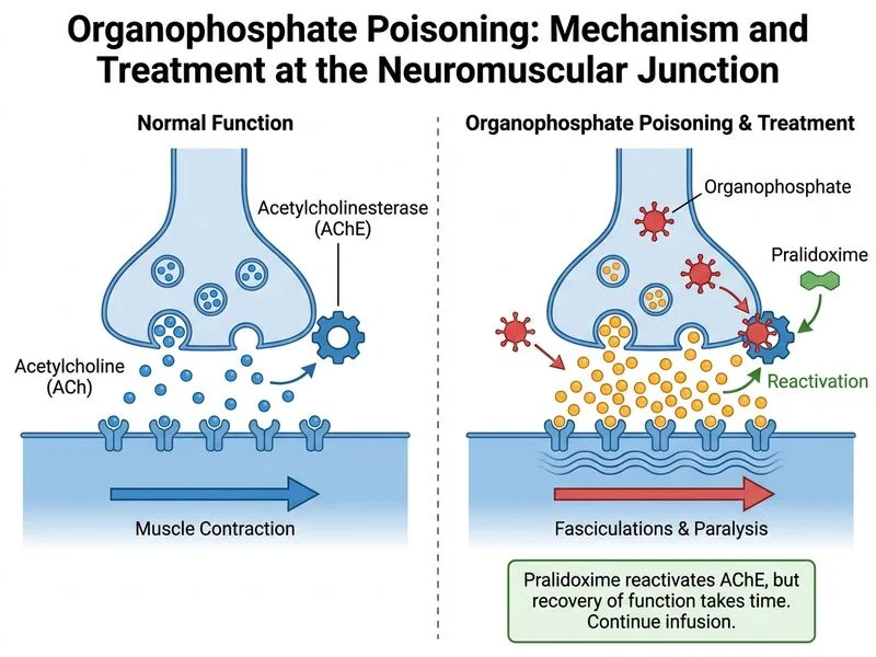 Organophosphate Poisoning — Clinical diagram
