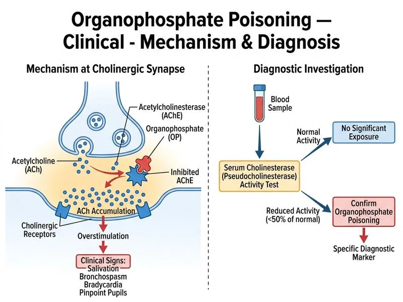 Organophosphate Poisoning — Clinical diagram