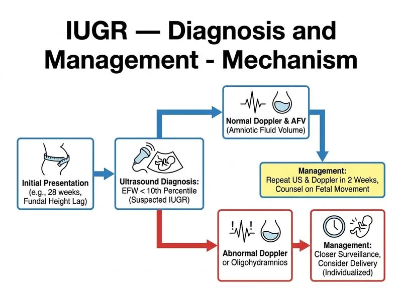 IUGR — Diagnosis and Management diagram