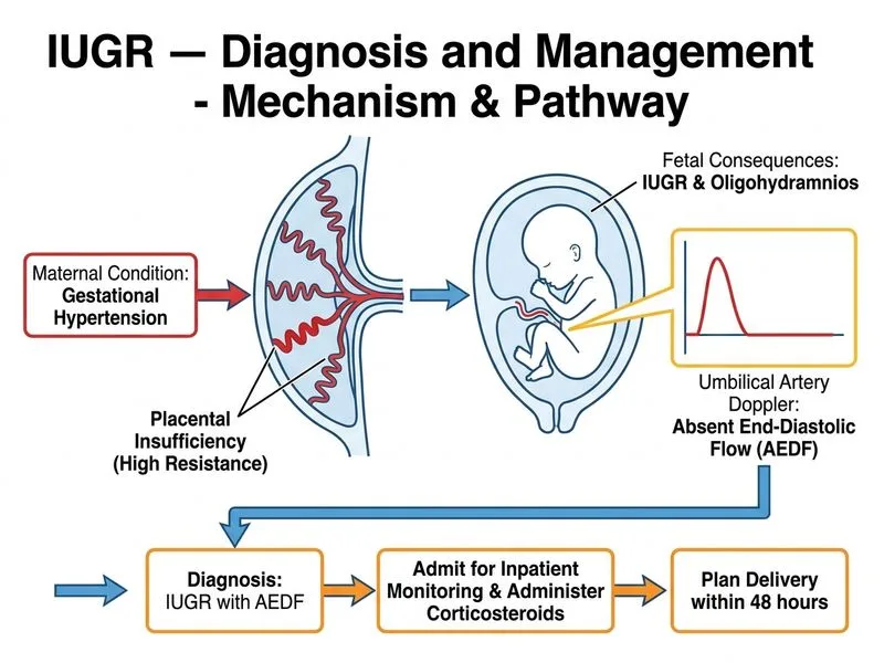 IUGR — Diagnosis and Management diagram