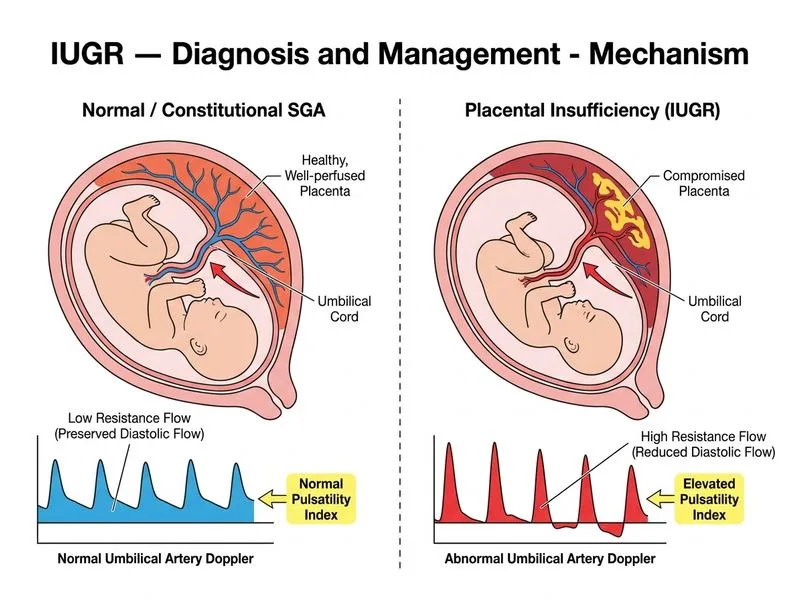 IUGR — Diagnosis and Management diagram