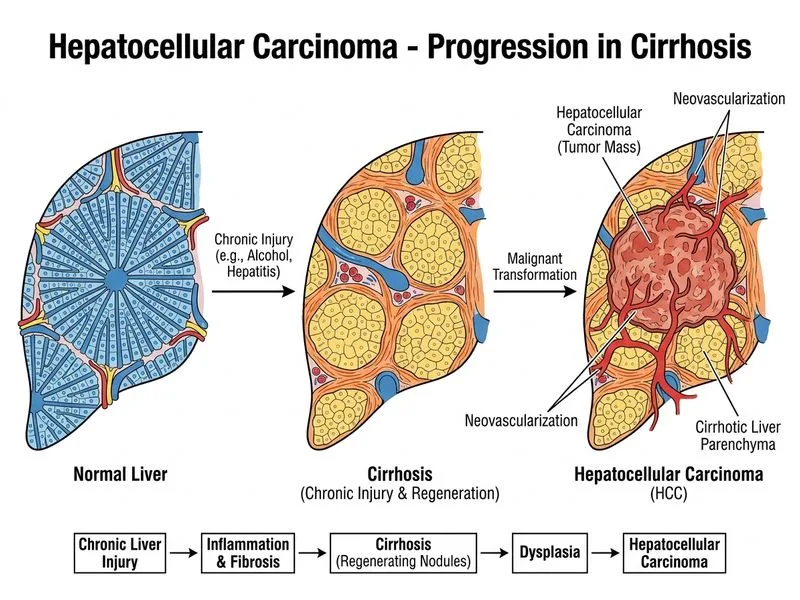 Hepatocellular Carcinoma diagram