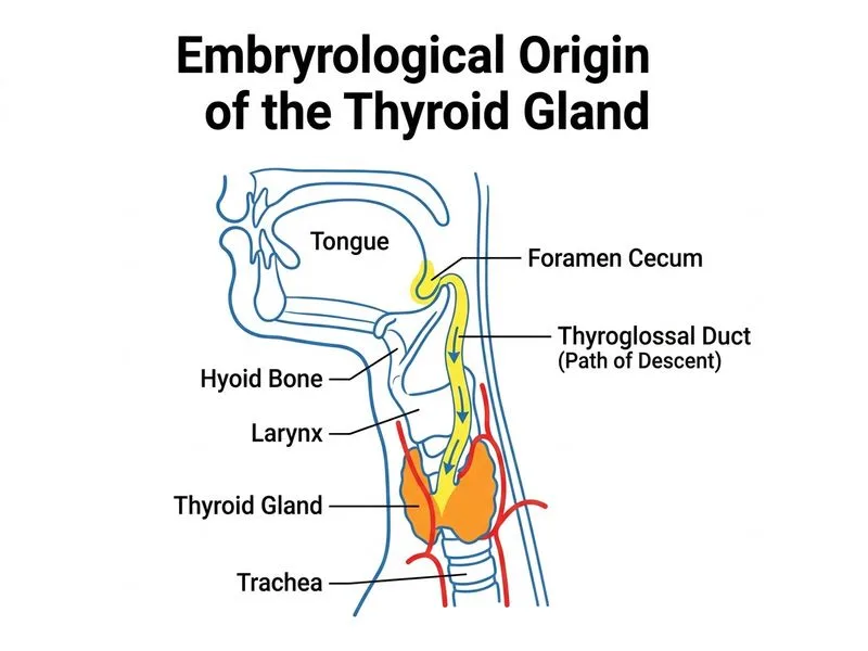 Thyroid Gland Anatomy diagram