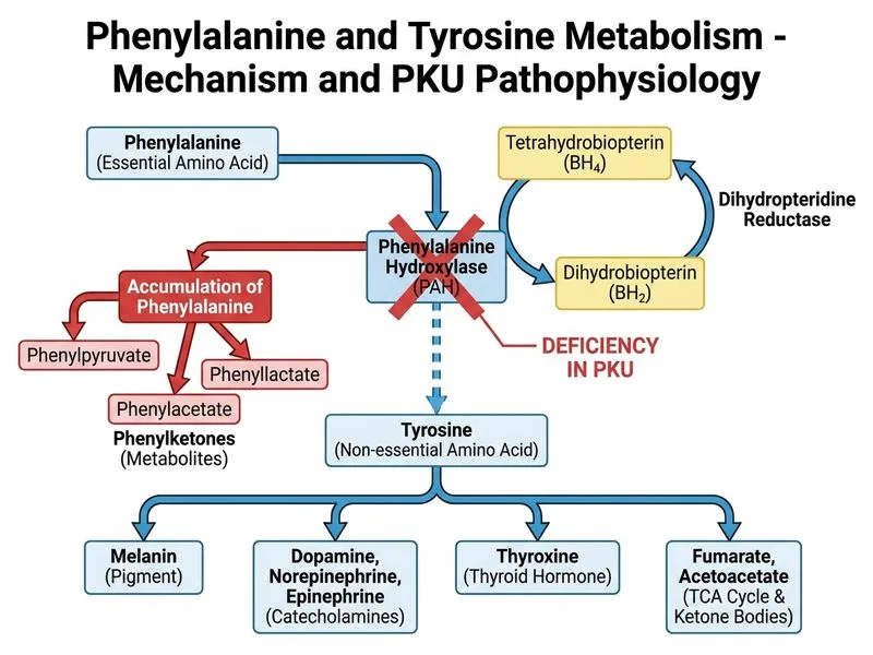 Phenylalanine and Tyrosine Metabolism diagram