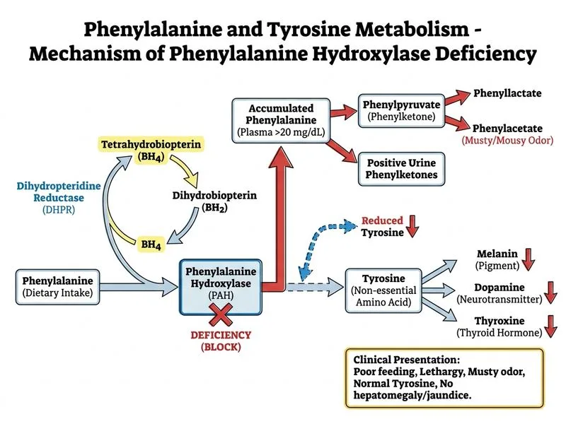 Phenylalanine and Tyrosine Metabolism diagram