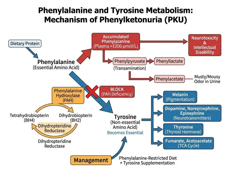 Phenylalanine and Tyrosine Metabolism diagram