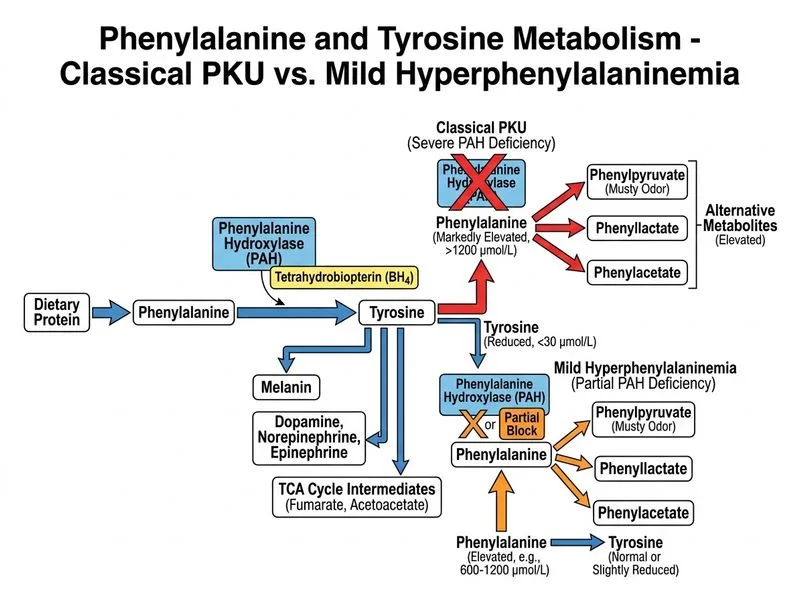 Phenylalanine and Tyrosine Metabolism diagram