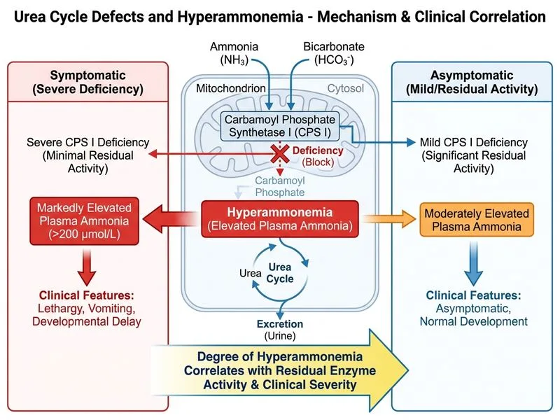 Urea Cycle Defects and Hyperammonemia diagram