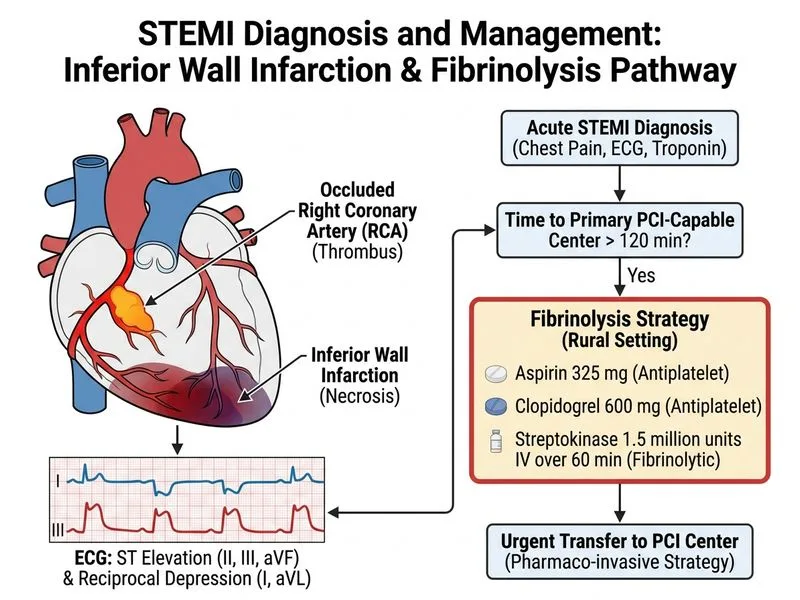 STEMI Diagnosis and Management diagram
