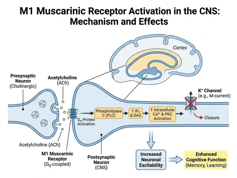 Receptor Subtypes and Pharmacological Effects diagram