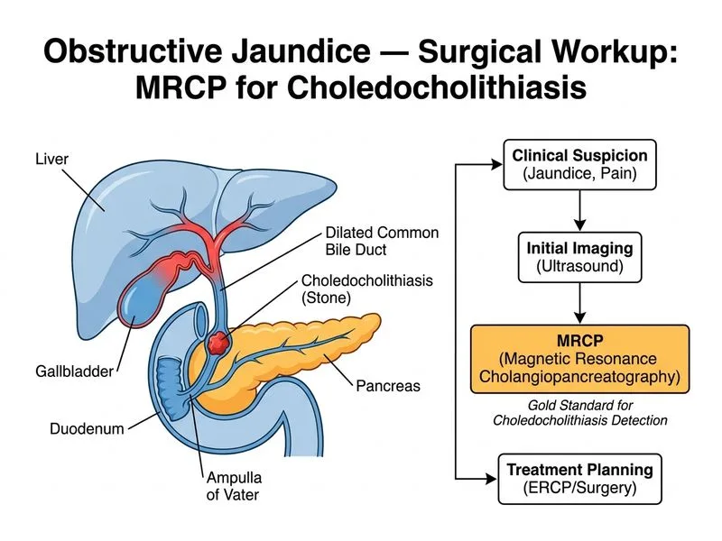 Obstructive Jaundice — Surgical Workup diagram