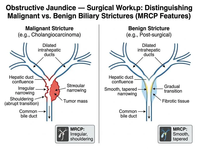 Obstructive Jaundice — Surgical Workup diagram