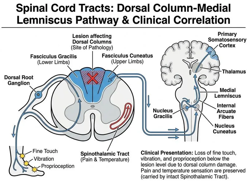 Spinal Cord Tracts diagram