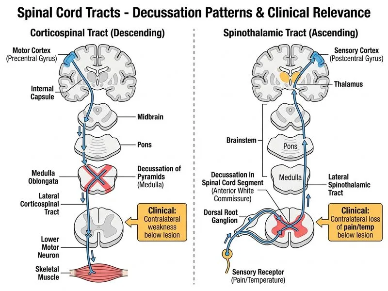 Spinal Cord Tracts diagram