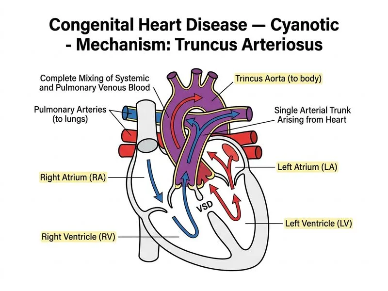 Congenital Heart Disease — Cyanotic diagram