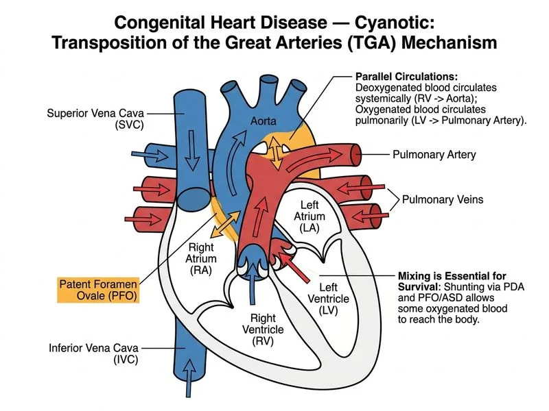 Congenital Heart Disease — Cyanotic diagram