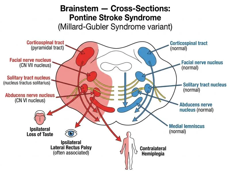 Brainstem — Cross-Sections diagram