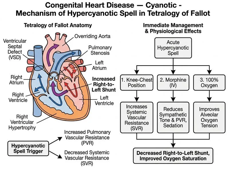Congenital Heart Disease — Cyanotic diagram