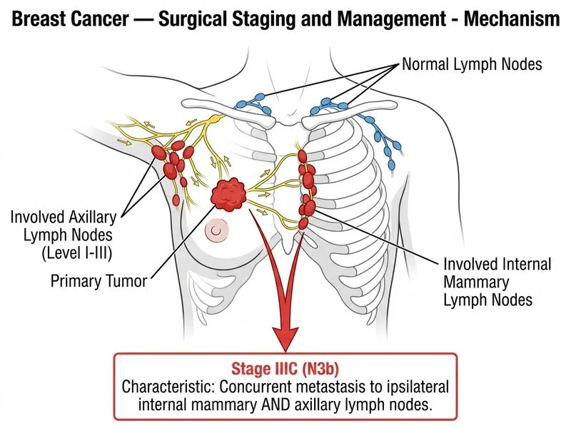 Breast Cancer — Surgical Staging and Management diagram