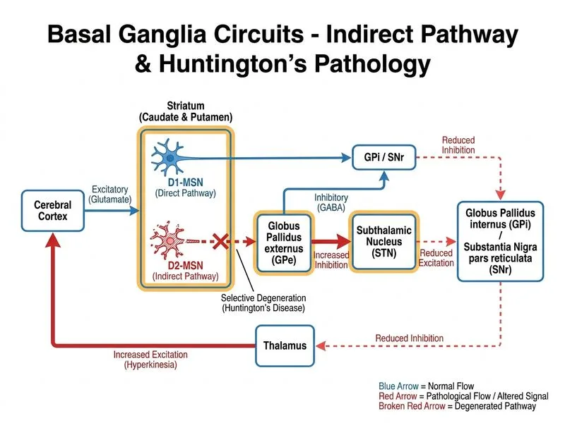 Basal Ganglia Circuits diagram
