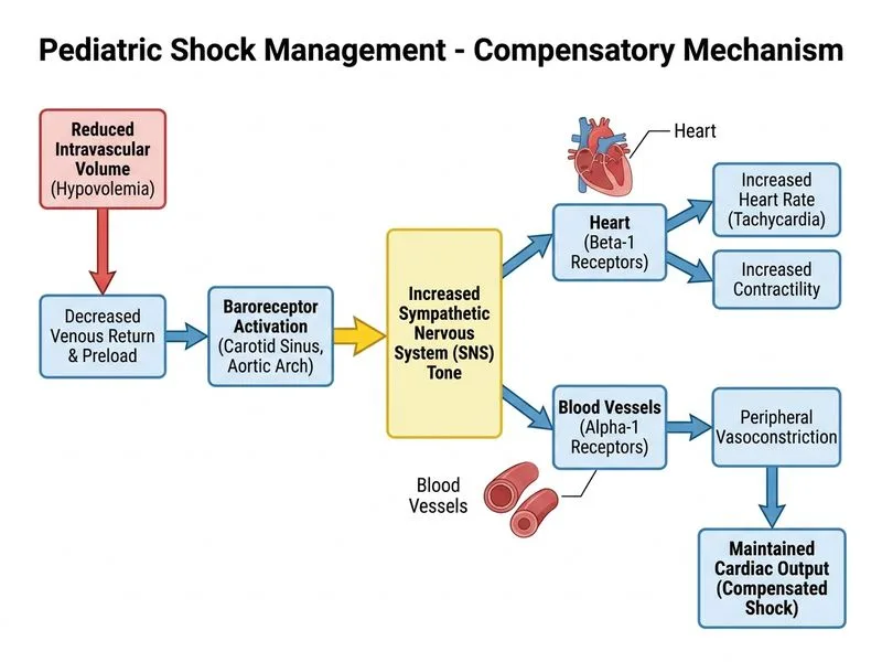 Pediatric Shock Management diagram