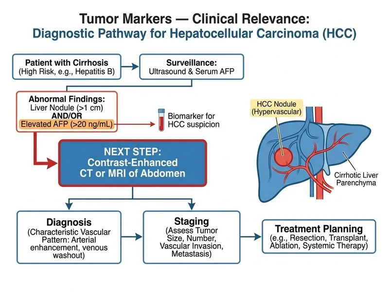 Tumor Markers — Clinical Relevance diagram