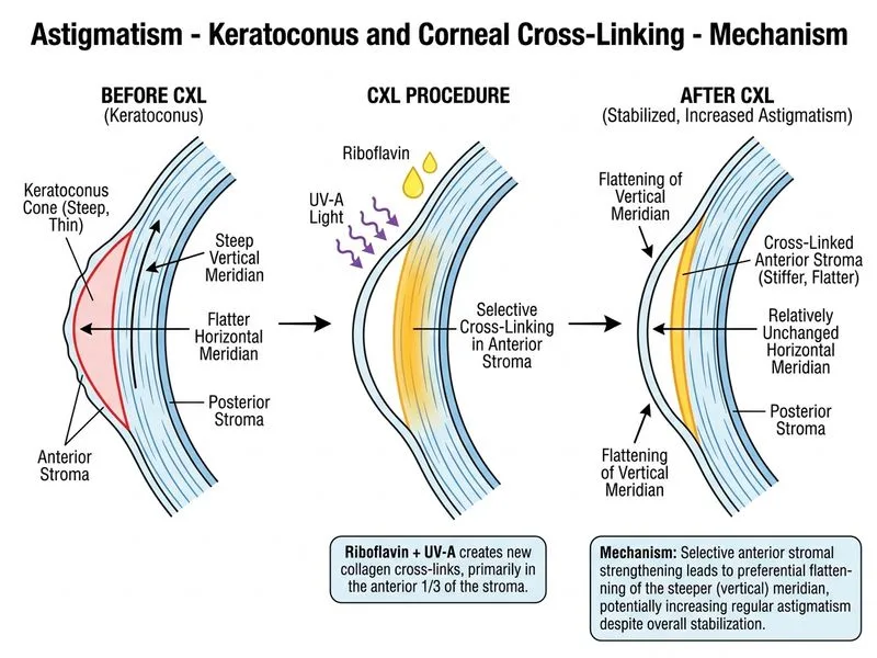 Astigmatism - Keratoconus and Corneal Cross-Linking diagram