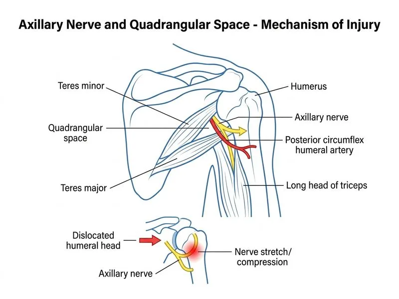 Axillary Nerve and Quadrangular Space diagram