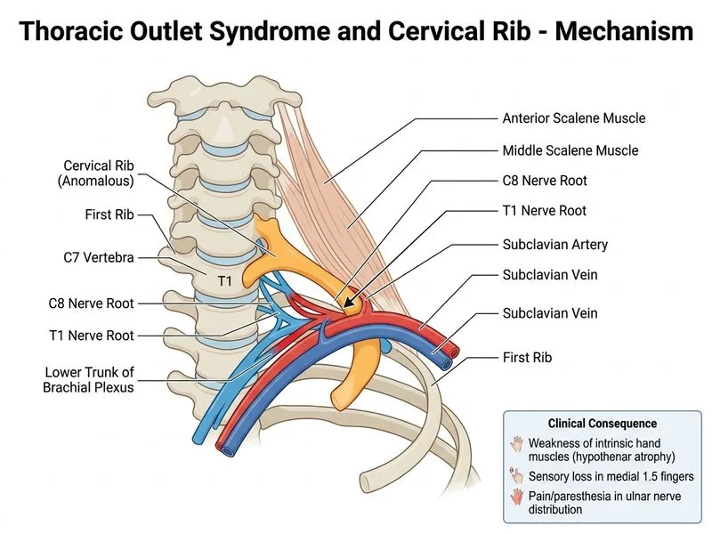 Thoracic Outlet Syndrome and Cervical Rib diagram