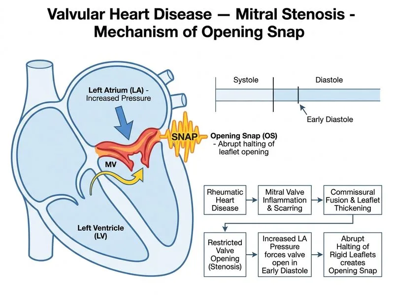 Valvular Heart Disease — Mitral Stenosis diagram