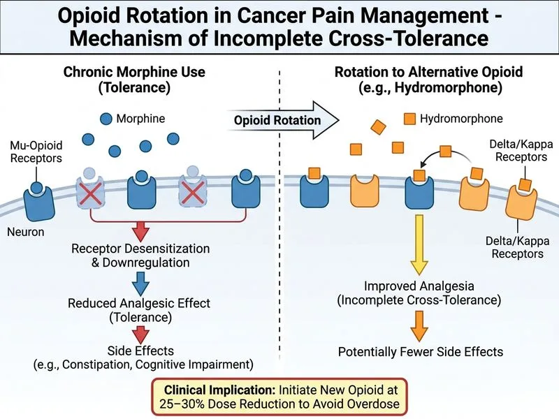 Opioid Rotation in Cancer Pain Management diagram