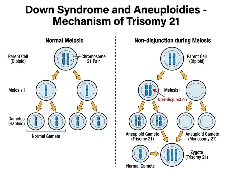 Down Syndrome and Aneuploidies diagram