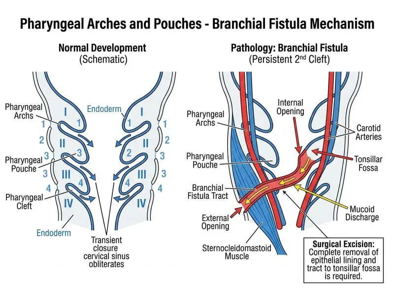 Pharyngeal Arches and Pouches diagram