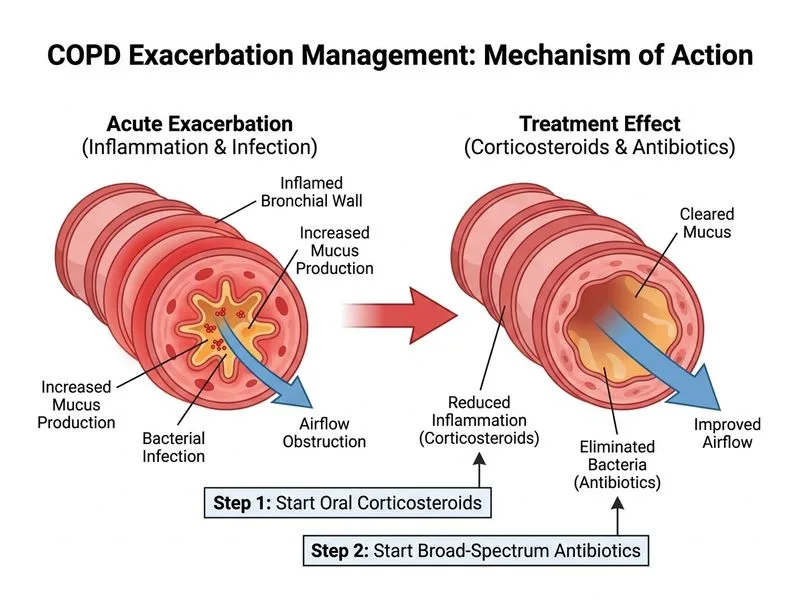 COPD Management diagram