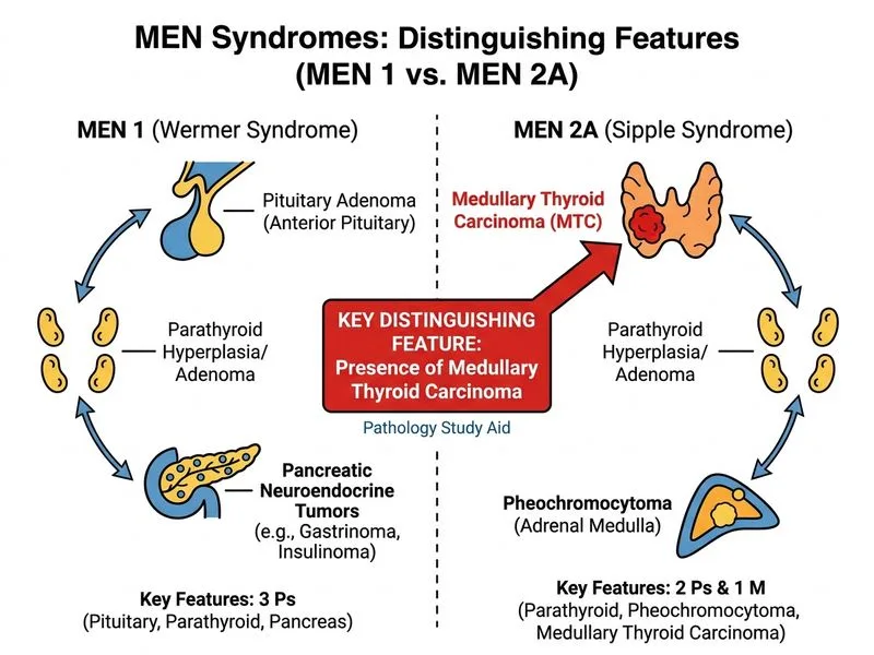 MEN Syndromes diagram